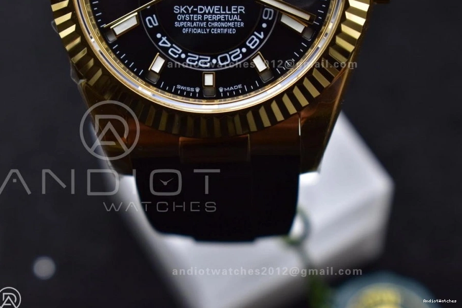 Sky-Dweller ZF YG 1:1 Weight) Strap (Gain Oysterflex Durable Edition Dial Black 1098 on Best A23J 336238 0831